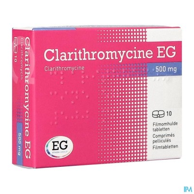 Clarithromycine EG Tabl 10X500Mg