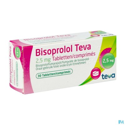 Bisoprolol Teva 2,5mg Tabl 30