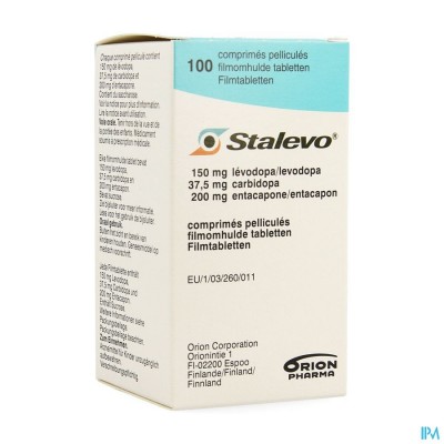 Stalevo 150mg/37,5mg/200mg Filmomh Tabl 100 Fles