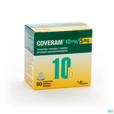 Coveram 10mg/ 5mg Comp 60