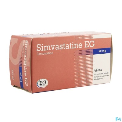 Simvastatine EG 40Mg Film.Tabl 100 Bl.Verv.2371805