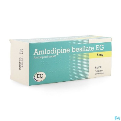 Amlodipine Besilate EG Tabl  98X5Mg