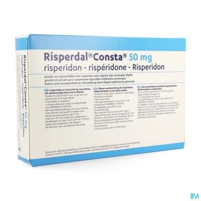 Risperdal Consta 50,0mg Fl Im 1x50,0mg/2ml+solv