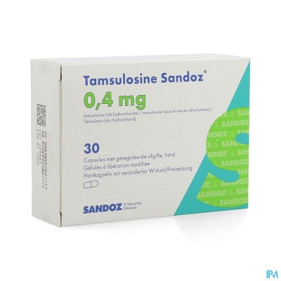 Tamsulosine Sandoz 0,4mg Gereg.afg. Caps 30x0,4mg