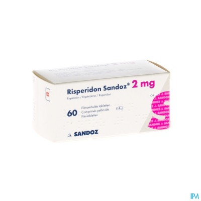 Risperidon Sandoz Comp Pell 60 X 2mg