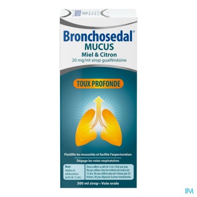 Bronchosedal Mucus Honing Citroen 300ml 20mg/ml