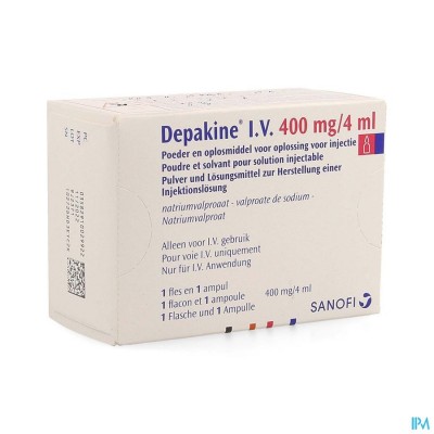 Depakine 1 Fl Iv 400mg + Solv 4ml