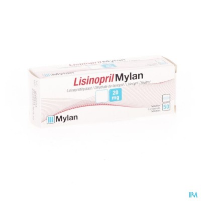 Lisinopril Viatris 20mg Tabl 50