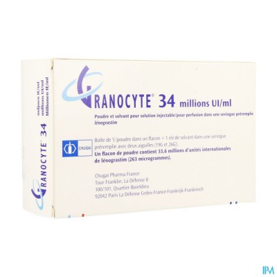 Granocyte 34 5fl Sc/iv 33,6m.ui/ie