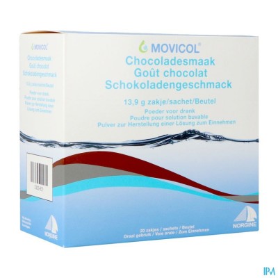 Movicol Impexeco Chocolade Pdr Zakje 20x13,9g Pip