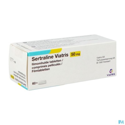 Sertraline Viatris 50mg Tabl 60