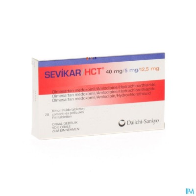 Sevikar Hct 40mg/5mg/12,5mg Filmomh Tabl 28