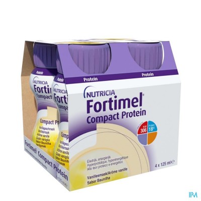 FORTIMEL COMPACT PROTEIN VANILLE 4X125ML