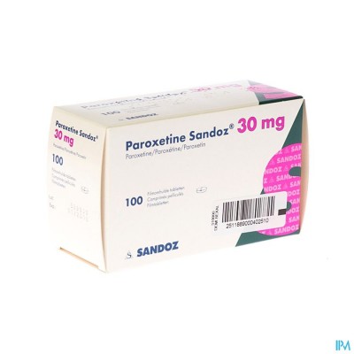 Paroxetine 30mg Sandoz Comp 100 X 30mg