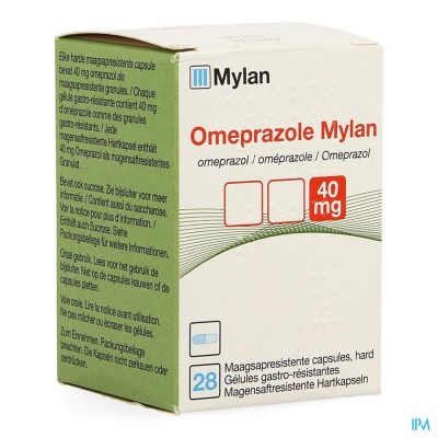 OMEPRAZOLE MYLAN CAPS 28 X 40 MG