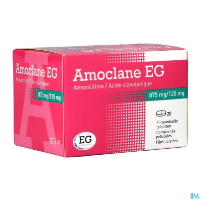 Amoclane EG 875Mg/125Mg Filmomh Tabl 20