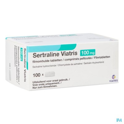 Sertraline Viatris 100mg Tabl 100