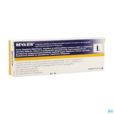 Revaxis Voorgev.spuit 0,5ml Ud + 1 Aparte Naald