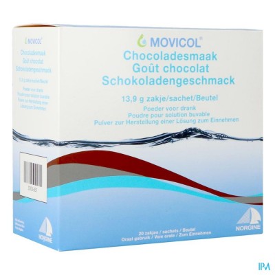 Movicol Impexeco Chocolade Pdr Zakje 20x13,9g Pip