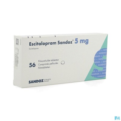 Escitalopram Sandoz 5mg Filmomh Tabl 56