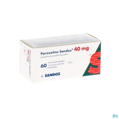 Paroxetine 40mg Sandoz Comp 60 X 40mg