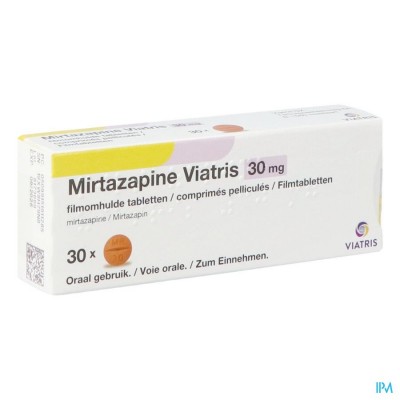 Mirtazapine Viatris 30mg Tabl 30