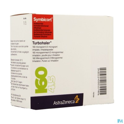 SYMBICORT TURBOHALER 160UG/4,5UG DOSES 3X120