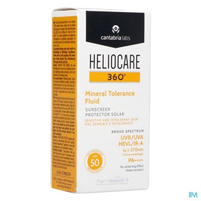 Heliocare 360° Mineral Tolerance Fluid Ip50 50ml
