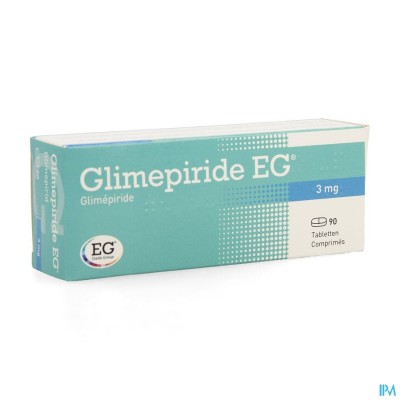 Glimepiride EG 3Mg Tabl 90