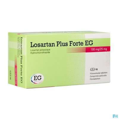 Losartan Plus Forte EG 100 Mg/25,0Mg Filmom Tabl98