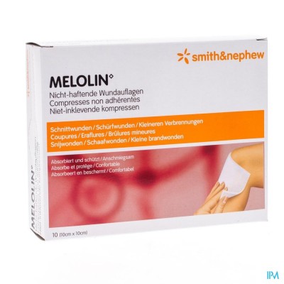 Melolin Kp Ster 10x10cm 10 66030261