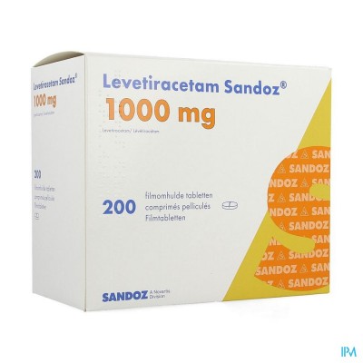 Levetiracetam Sandoz Filmomh Tabl 200 X1000 mg