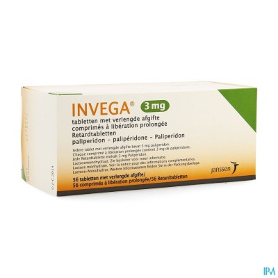 Invega Tabl Retard 56 X 3mg