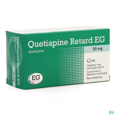 Quetiapine Retard EG 50mg Verl.afgifte Comp 60