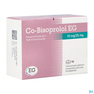 Co Bisoprolol EG 10Mg/25Mg Tabl 98