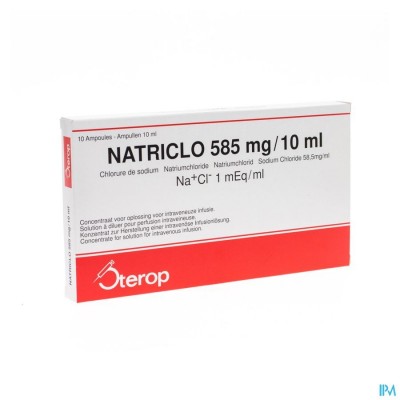 Natriclo Amp Inj 10 X 585mg/10ml