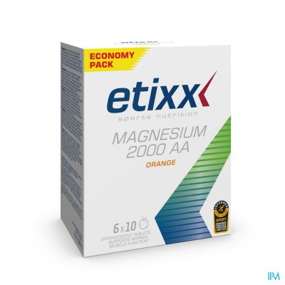 Etixx Magnesium 2000 Aa Bruistabl 6x10