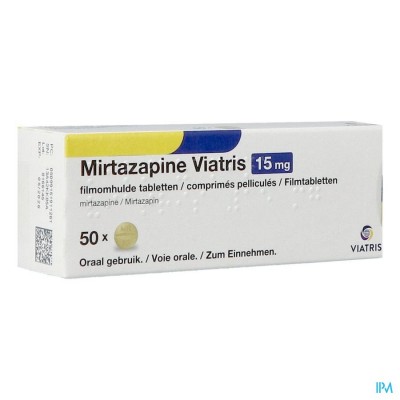 Mirtazapine Viatris 15mg Tabl 50