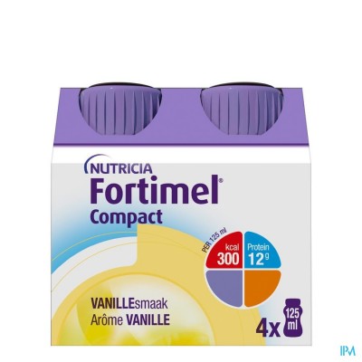 Fortimel Compact Vanille Flesjes 4x125 ml