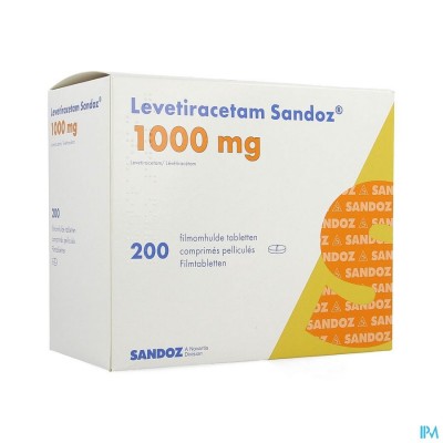 Levetiracetam Sandoz Filmomh Tabl 200 X1000 mg