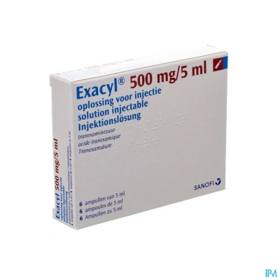 Exacyl Amp Inj 6x500mg/5ml