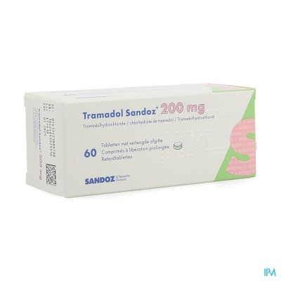 Tramadol 200 Sandoz Tabl Verl Afgifte 60 X 200mg