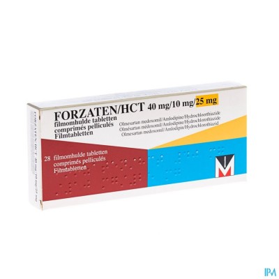 Forzaten/hct 40mg/10mg/25mg Filmomh Tabl 28