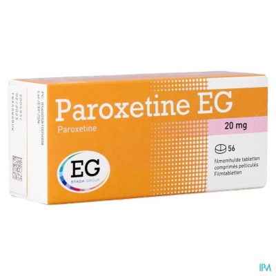 Paroxetine EG Filmomh Tabl 56X20Mg Blister