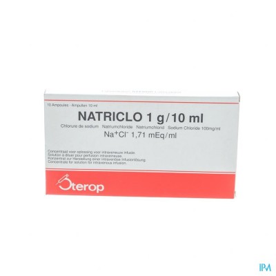 Natriclo Amp Inj 10 X 1g/10ml