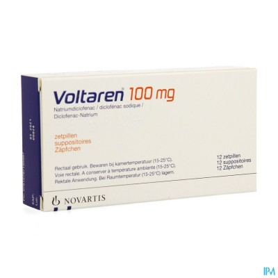 Voltaren Supp 12 X 100mg