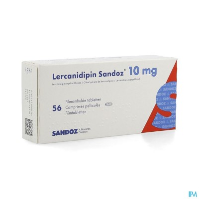 Lercanidipin Sandoz 10mg Comp 56 X 10mg