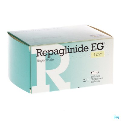 Repaglinide EG 1,0Mg Tabl 270