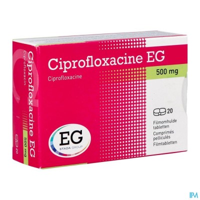 Ciprofloxacine EG 500Mg Tabl 20X500Mg