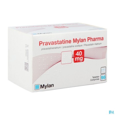 Pravastatine Viatris 40mg Tabl 98